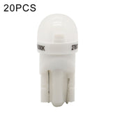 20 PCS T10 DC12V / 0.25W / 6500K / 20LM Car Round Head Plug-in Bubble Reading Light with 1LEDs SMD-3030 Lamps, T10