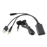 Car AUX Music + MIC Bluetooth Phone Cable, Cable Length: 1.5m, Car AUX Cable