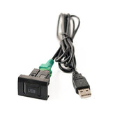 Car Center Console CD Reserved Position Modified 3.3 x 2.3cm USB Interface Conversion Cable for Volkswagen / Audi / Skoda, Cable Length: 1m, 3.3 x 2.3cm, USB Cable Length: 1m