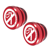 2 PCS Car / Motorcycle NO SMOKING Letter Metal Cigarette Lighter Dust Cover, NO SMOKING