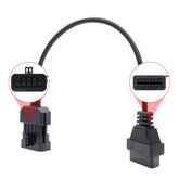 10Pin to 16Pin Car OBD2 Conversion Cable OBDII Diagnostic Adapter Cable for Opel, For Opel 10Pin