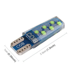 10 PCS T10 DC12V / 1.2W Car Clearance Light 12LEDs COB Lamp Beads, 12LEDs COB (Ice Blue Light), 12LEDs COB (Blue Light), 12LEDs COB (Pink Light), 12LEDs COB (Green Light), 12LEDs COB (Red Light), 12LEDs COB (White Light), 12LEDs COB (Yellow Light)
