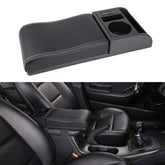 Car Multi-functional Dual USB Armrest Box Booster Pad, Microfiber Leather Curved Type, Microfiber Curved Type (Black White), Microfiber Curved Type (Black), Microfiber Curved Type (Black Red)