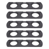 5 PCS 3-Hole Car Modified USB Charging Voltmeter Cigarette Lighter Panel, 3-Hole