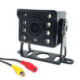 12-36V Truck HD Night Vision Backup Reverse Camera CVBS RCA Female Connector, RCA Female Connector