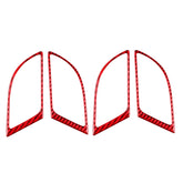 4 PCS Set for Honda CRV 2007-2011 Carbon Fiber Car Inner Handle Frame Decorative Sticker,Left and Right Drive Universal, Inner Handle Frame