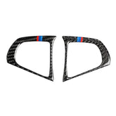 2 in 1 Car Carbon Fiber Steering Wheel Button 3-color B Decorative Sticker for BMW G01 X3 2018-2020 / G02 X4 2019-2020, Left and Right Drive Universal, Steering Wheel Button 3-color