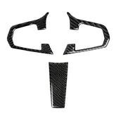 3 in 1 Car Carbon Fiber Steering Wheel Solid Color A Decorative Sticker for BMW G01 X3 2018-2020 / G02 X4 2019-2020, Left and Right Drive Universal, Steering Wheel Solid Color A