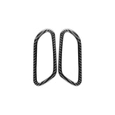 2 PCS / Set Carbon Fiber Car Inner Door Handle Decorative Sticker for Volkswagen Scirocco 2009-2016,Left and Right Drive Universal, Inner Door Handle