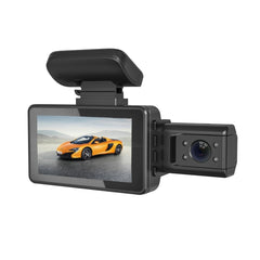 F9 Car Front and Inner Dual Camera HD Infrared Night Vision Car Driving Recorder, Car Front and Inner