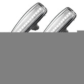 2pcs For Mitsubishi Lancer 2008-2018 Car Dynamic LED Fender Side Light, For Mitsubishi Lancer 2008-2018 (Transparent), For Mitsubishi Lancer 2008-2018 (Transparent Black)