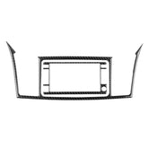 2 PCS Car Carbon Fiber Navigation System Display Decorative Sticker for Mitsubishi Lancer EVO 2008-2015, Left and Right Drive Universal, Navigation System Display