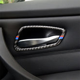 Three Color Carbon Fiber Car Door Handle Decorative Sticker for BMW E90 / 320i / 318i / 325i, Door Handle(Three Color)