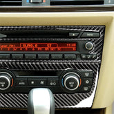 Carbon Fiber Car Central Control CD Panel Decorative Sticker for BMW E90 / E92 2005-2012, Non Navigation without Hole, CD Panel(Non Navigation without Hole)