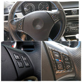 Three Color Carbon Fiber Car Steering Wheel Key Frame Decorative Sticker for BMW E90 2005-2012, Key Frame(Three Color), Key Frame