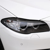 Carbon Fiber Car Lamp Eyebrow Decorative Sticker for BMW 5 Series F10 2014-2016, Lamp Eyebrow
