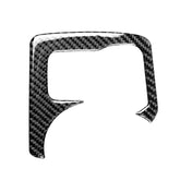 Car Carbon Fiber Central Control Heating Button Decorative Sticker for Nissan 370Z Z34 2009-, Left and Right Drive Universal, Central Control Heating Button