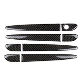 One Set Car Carbon Fiber Outside Door Handle without Smart Hole Decorative Sticker for Mazda CX-5 2017-2018, Left Drive, Outside Door Handle without Smart Hole, Left Drive