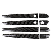 Car Carbon Fiber Outside Door Handle with Smart Hole Decorative Sticker for Mazda CX-5 2017-2018, Left Drive, Outside Door Handle with Smart, Left Drive