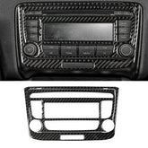 Car Carbon Fiber Air Conditioning CD Panel Decorative Sticker for Audi TT 8n 8J MK123 TTRS 2008-2014, Left and Right Drive Universal, B Style, Air Conditioning CD Panel B