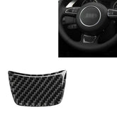 Car Carbon Fiber Steering Wheel Decorative Sticker for Audi A3 / S3 2014-2019, Left and Right Drive Universal, Steering Wheel