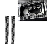 Car Carbon Fiber Armrest Cup Holder Decorative Stickers for Volvo V60 2010-2017 / S60 2010-2018, Left and Right Drive Universal, Armrest Cup Holder
