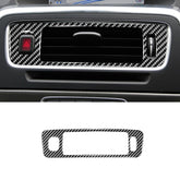 Car Carbon Fiber Central Control Below Air Outlet Decorative Stickers for Volvo V60 2010-2017 / S60 2010-2018, Right Drive, Central Control Below Air Outlet, Right Drive