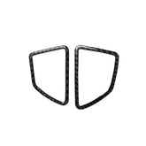 2 in 1 Car Carbon Fiber Solid Color Dashboard Air Outlet Decorative Sticker for BMW E70 X5 / E71 X6 2008-2013, Left Drive, Dashboard Air Outlet
