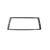 Car Carbon Fiber Tricolor Navigation Frame Decorative Sticker for BMW E70 X5 / E71 X6 2008-2013, Left and Right Drive Universal, Navigation Frame(Tricolor)