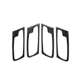 4 in 1 Car Carbon Fiber Solid Color Door Handle Decorative Sticker for BMW 2008-2014 X5 E70 / E71, Left Drive, Door Handle