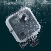 40m Waterproof Housing Protective Case for GoPro Fusion, with Buckle Basic Mount & Screw & Wrench, For GoPro Fusion