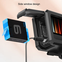 For GoPro HERO10 Black / HERO9 Black ABS Plastic Border Frame Mount Protective Case with Buckle Basic Mount & Screw, ABS Plastic Border Frame