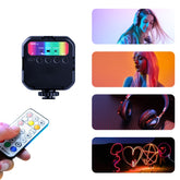 MJ88 Pocket 3000-7000K+RGB Full Color Beauty Fill Light Handheld Camera Photography Streamer LED Light with Remote Control, MJ88