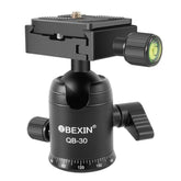 BEIXIN QB-30 360 Degree Rotation Panorama Metal Ball Head with Quick Release Plate, QB-30