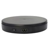 22cm Electric Rotating Turntable Display Stand Live Video Shooting Props Turntable Jewelry Shoes Display Platform, EU Plug, 22cm