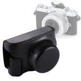 Full Body Camera PU Leather Camera Case Bag with Strap for Panasonic Lumix GF7 / GF8 / GF9 (12-32mm / 14-42mm Lens), For Lumix GF7