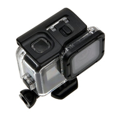 For GoPro HERO6 /5 30m Waterproof Housing Protective Case + Hollow Back Cover with Buckle Basic Mount & Screw, No Need to Disassemble Lens(GP413), Housing Case+ Back cover