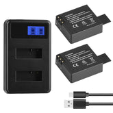 SJCAM SJ7000 / SJ6000 / SJ5000 / SJ4000 Battery LCD Screen Dual Batteries Charger, Displays Charging Capacity, For SJCAM SJ7000