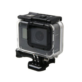 For GoPro HERO6 /5 Waterproof Housing Protective Case + Hollow Back Cover with Buckle Basic Mount & Screw, Waterproof Housing