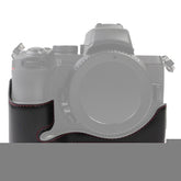 1/4 inch Thread PU Leather Camera Half Case Base for Nikon Z50, For Nikon Z50