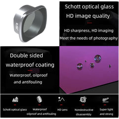 JSR KS 4 in 1 ND4+ND8+ND16+ND32 Lens Filter for DJI FPV, Aluminum Alloy Frame, 4 in 1 ND