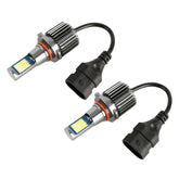 2 PCS DC12-24V / 10.5W Car Double Colors Fog Lights with 24LEDs SMD-3030 & Constant Current, Box Packaging, 9005, 9006, H3, H11