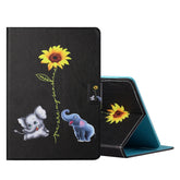 Colored Drawing Horizontal Flip Leather Case with Holder & Card Slots, For 8 inch Tablet PC Universal, For 10 inch Tablet PC Universal