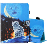 Sewing Thread Horizontal Painted Flat Leather Case with Pen Cover & Anti Skid Strip & Card Slot & Holder, For 10 inch Tablet PC Universal