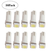 30 PCS T5 1LED SMD-5050 Car Modification LED Indicator Light White Light, A3896