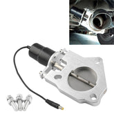 Universal Car Stainless Steel Racing Electric Exhaust Cutout Valves Control Motor, 2 inch, 2.25 inch, 3 inch