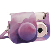 Painted Series Camera Bag with Shoulder Strap for Fujifilm Instax mini 11, For Fujifilm Instax mini 11(Fantasy Cloud), For Fujifilm Instax mini 11(Blue Pastel), For Fujifilm Instax mini 11(Oil Paint), For Fujifilm Instax mini 11(Shining Starry Sky)