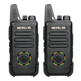 1 Pair RETEVIS RT22S US Frequency 22CHS FRS License-free Two Way Radio Handheld Walkie Talkie, US Plug, RT22S