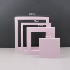 Geometric Cube Solid Color Photography Photo Background Table Shooting Foam Props, Cube Embedded Combo Kits, 2 x Door Combo Kits