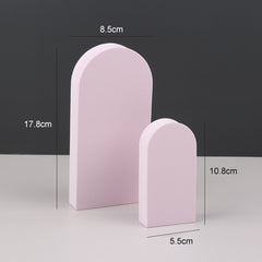 Geometric Cube Solid Color Photography Photo Background Table Shooting Foam Props, 2 x Door Combo Kits, 7 x 7 x 6cm Cuboid